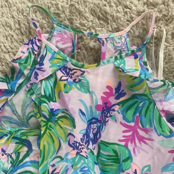 Nwot Lilly Pulitzer XS mermaid in the shade billie dress - Picture 5 of 6